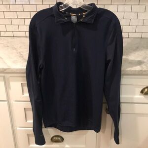 Champion Quarter Zip Pullover Womens Small Navy Blue Athletic Top Yoga